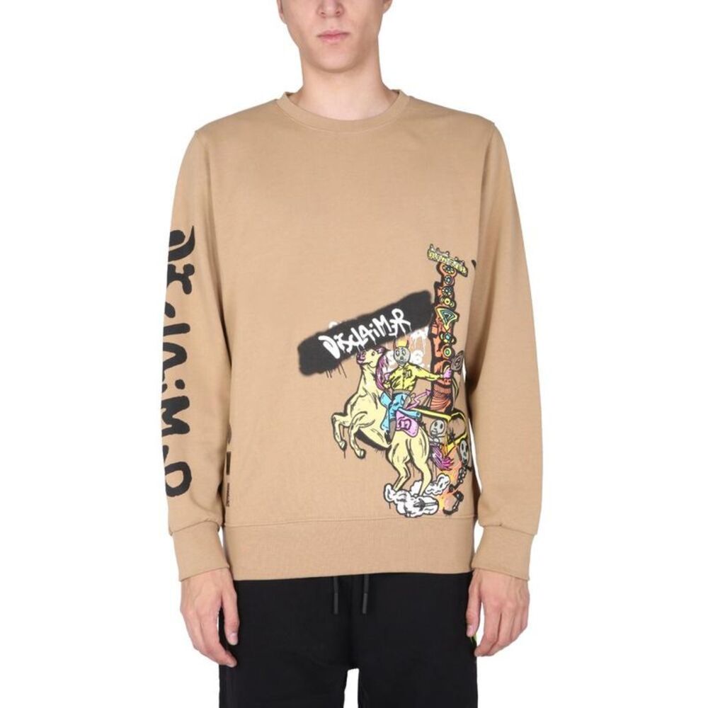 DISCLAIMER Men's Graphic Sweatshirt Men BROWN Sweaters & Cardigans
